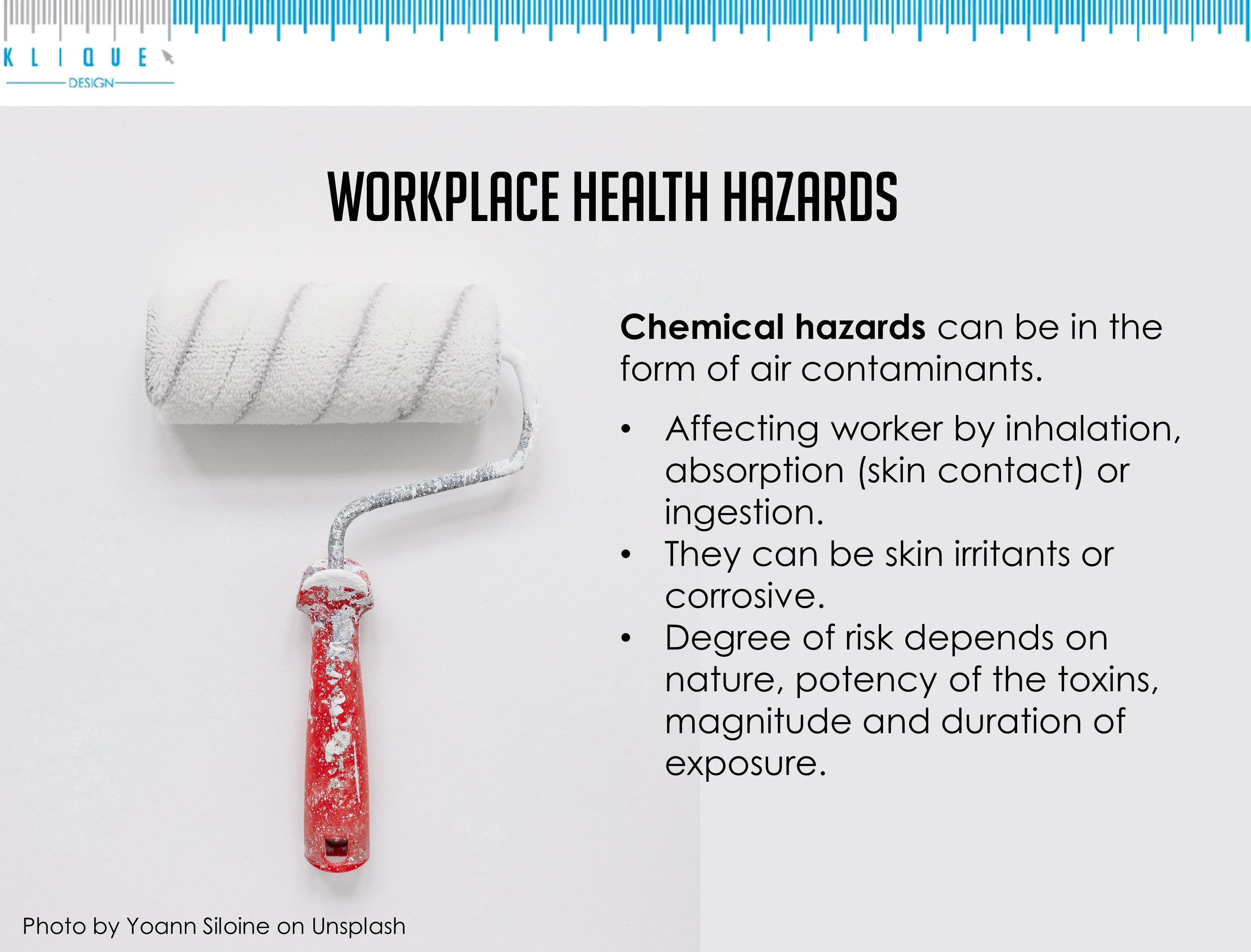 Workplace health hazards - chemical hazards