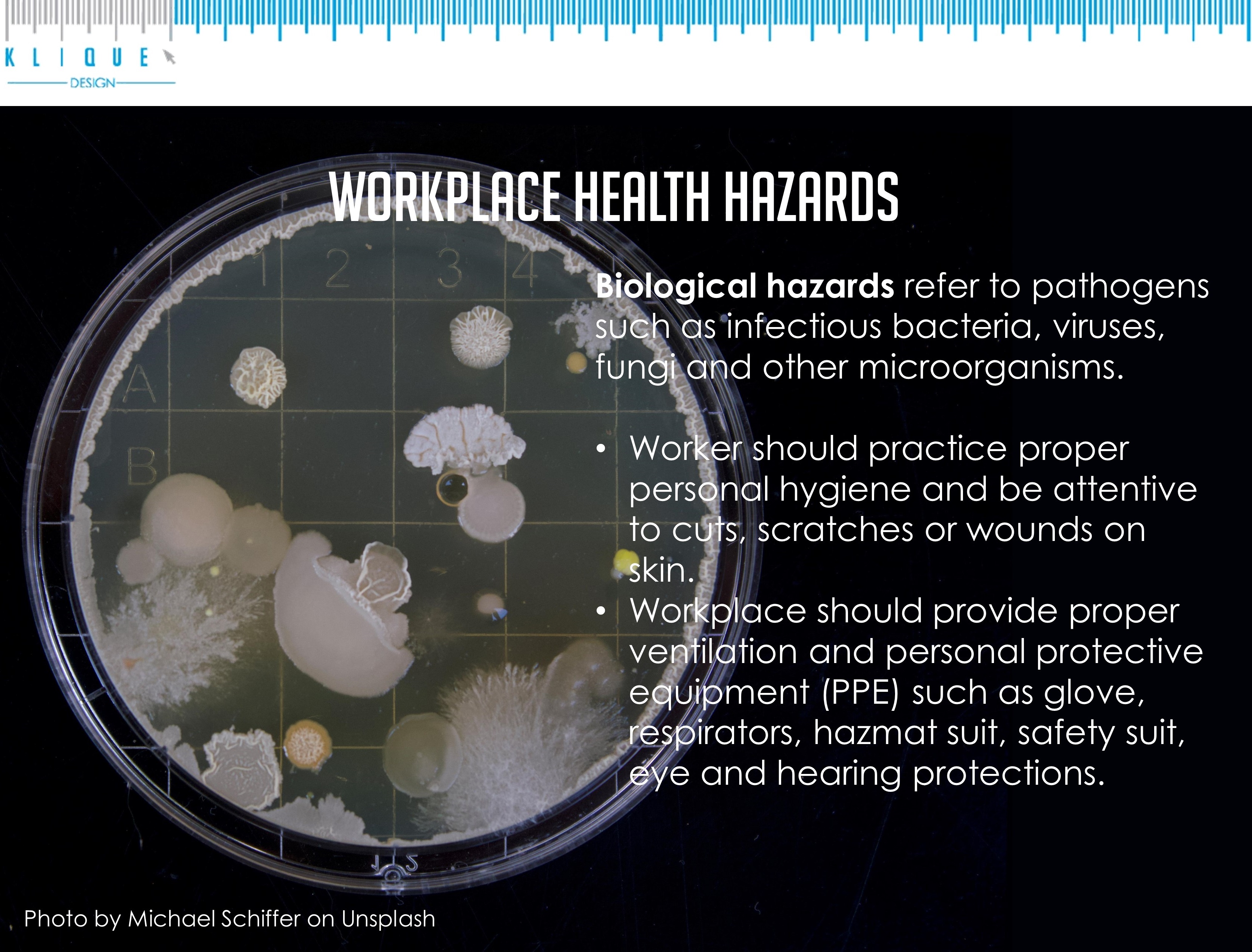 Workplace health hazards - biological hazards